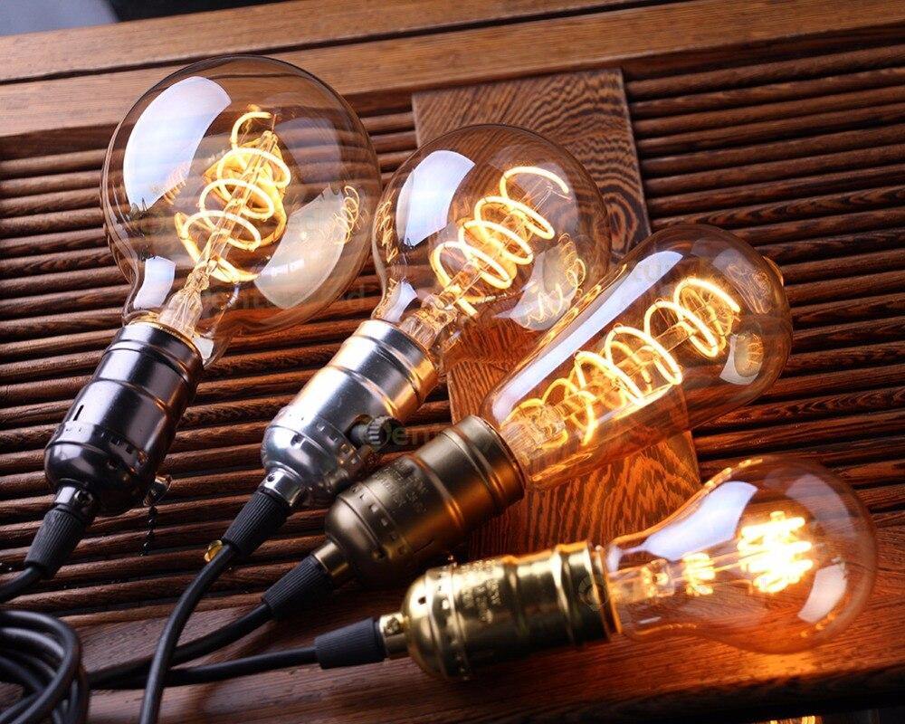Ampoule LED à filament Edison  style industriel vintage rétro
