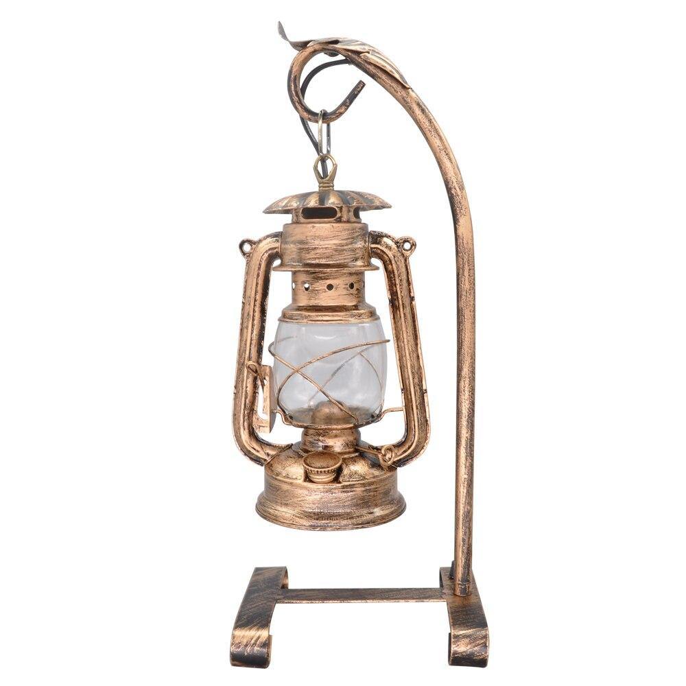 Lampe effet lanterne à bougie vintage