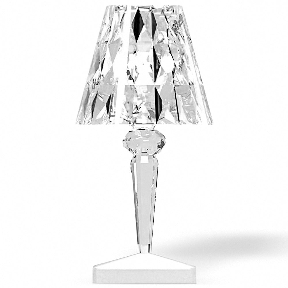 Lampe de table en veritable cristal de quartz Lampe de table en veritable cristal de quartz