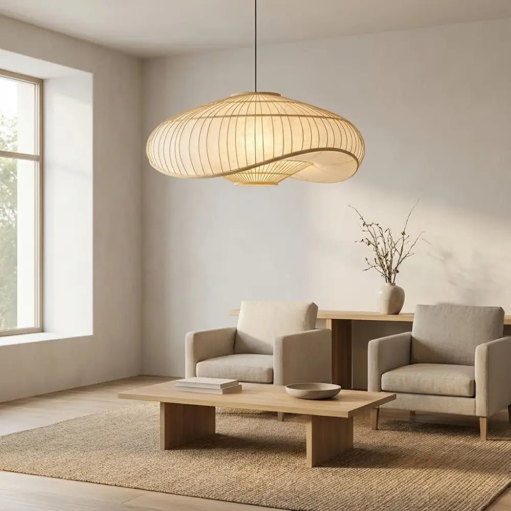 Luminaire japandi matières naturelles - Le guide 2026