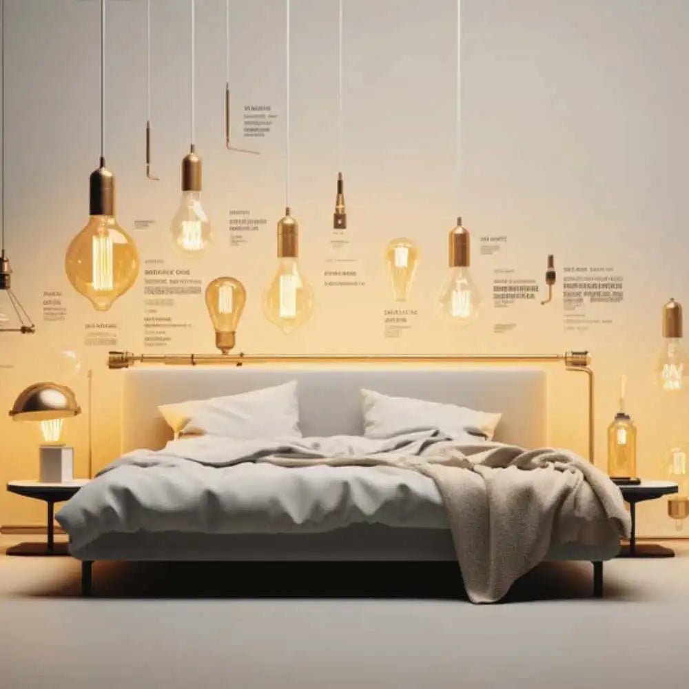 What wattage of bulb should I choose for a bedroom?