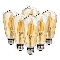 Ampoules Edison LED E27 pack de 6 - Delisse