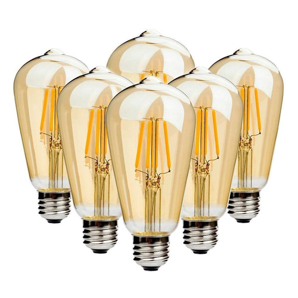 Ampoules Edison LED E27 pack de 6