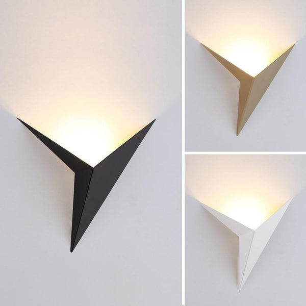 Applique murale LED design triangulaire origami | Cassiopea