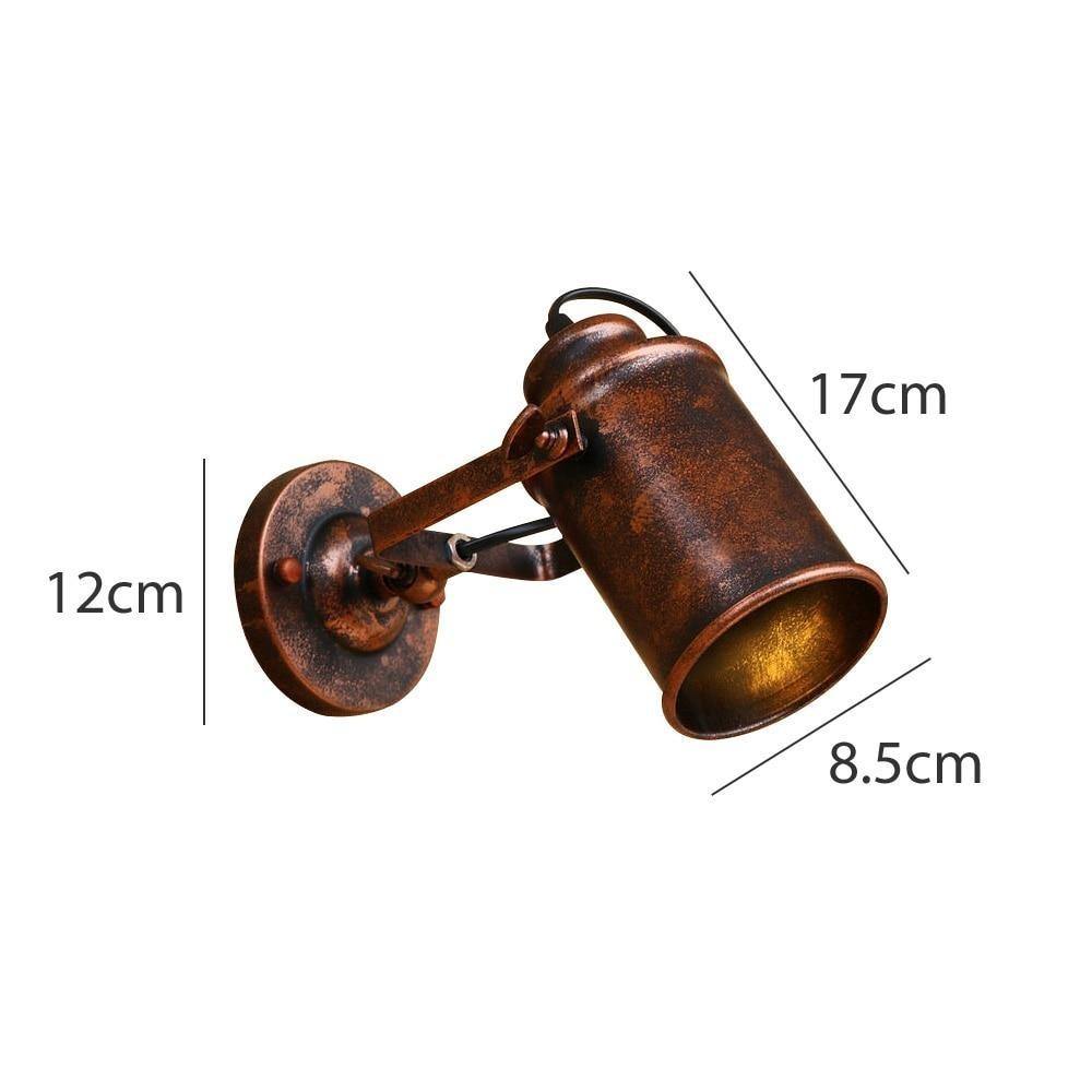 Applique Murale Fer Style Steampunk - Lampe Loft Industriel Rétro Avec Conduite D'Eau, 4 Ampoules E27 Pour Salon Et Chambre