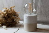 Lampe artisanale en béton | Paloma bicolore - Delisse