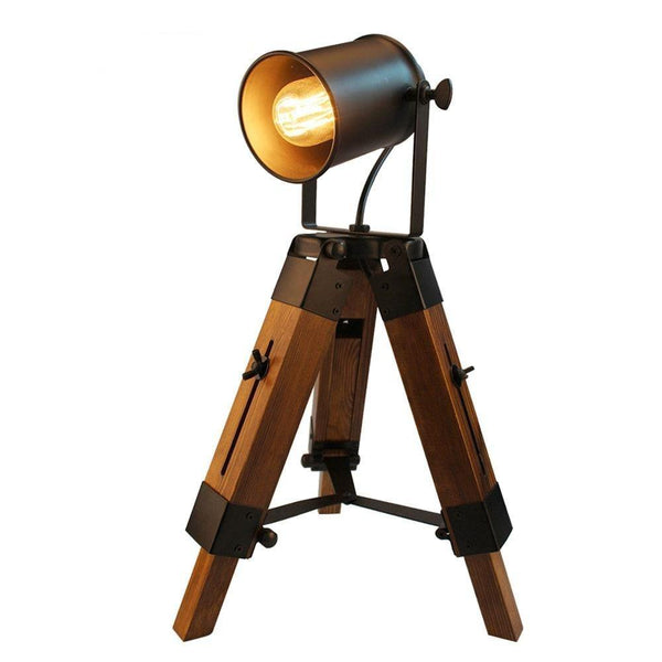 Lampe de bureau rétro trépied style american loft | Juno - Delisse