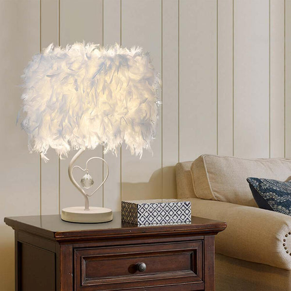 Lampe de chevet en plumes - Glamour & Romantisme - Delisse
