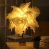 Lampe de table à plumes - Fairy lamp - Delisse