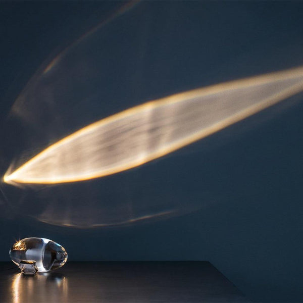 Lampe de table cristal en forme d'oeuf | Egg