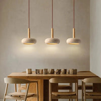 Lampe en pierre et bois | Agata - Delisse