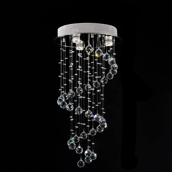 Plafonnier cristal moderne LED design Europe | Helios