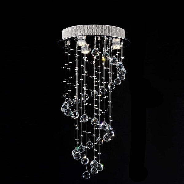 Plafonnier cristal moderne LED design Europe | Helios - Delisse