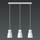 Suspension à trois lampes style scandianve | Fiona - Delisse