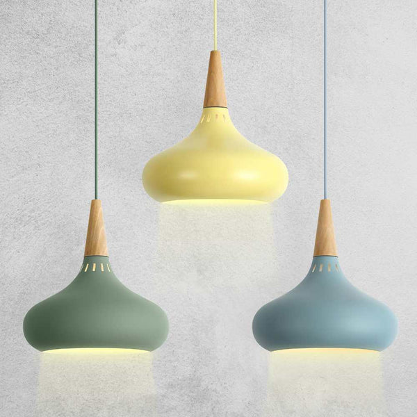 Suspension scandinave en aluminium et bois | Váli - Delisse